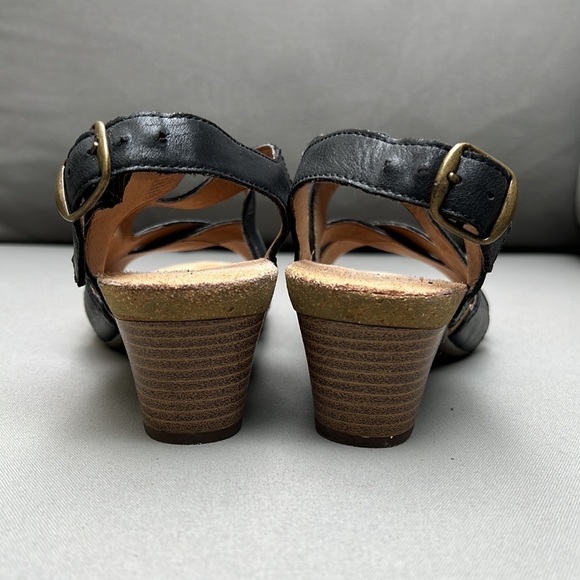 Josef Seibel Ruth 15 Platform Sandals Black Sz 36 - Picture 5 of 15